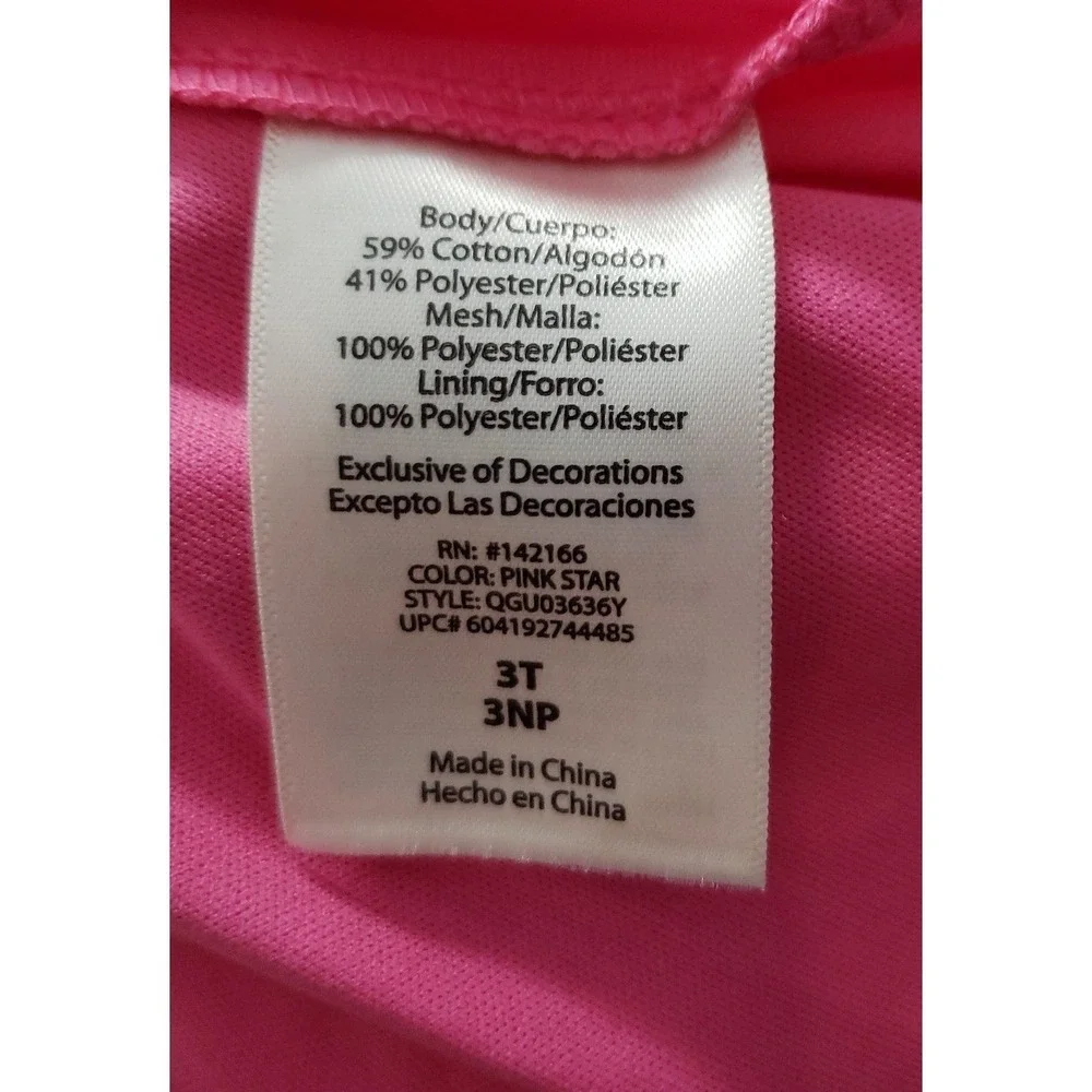 Peek Toddler Girls NWT Dress long Sleeve Pink Sequence Size‎ 3T